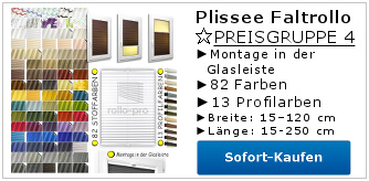 Plissee Faltstore Faltrollo Preisgruppe 4 - Bohren Sofort Kaufen
